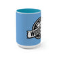 Two-Tone Coffee Mugs, 15oz