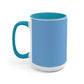 Two-Tone Coffee Mugs, 15oz