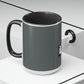 Two-Tone Coffee Mugs, 15oz