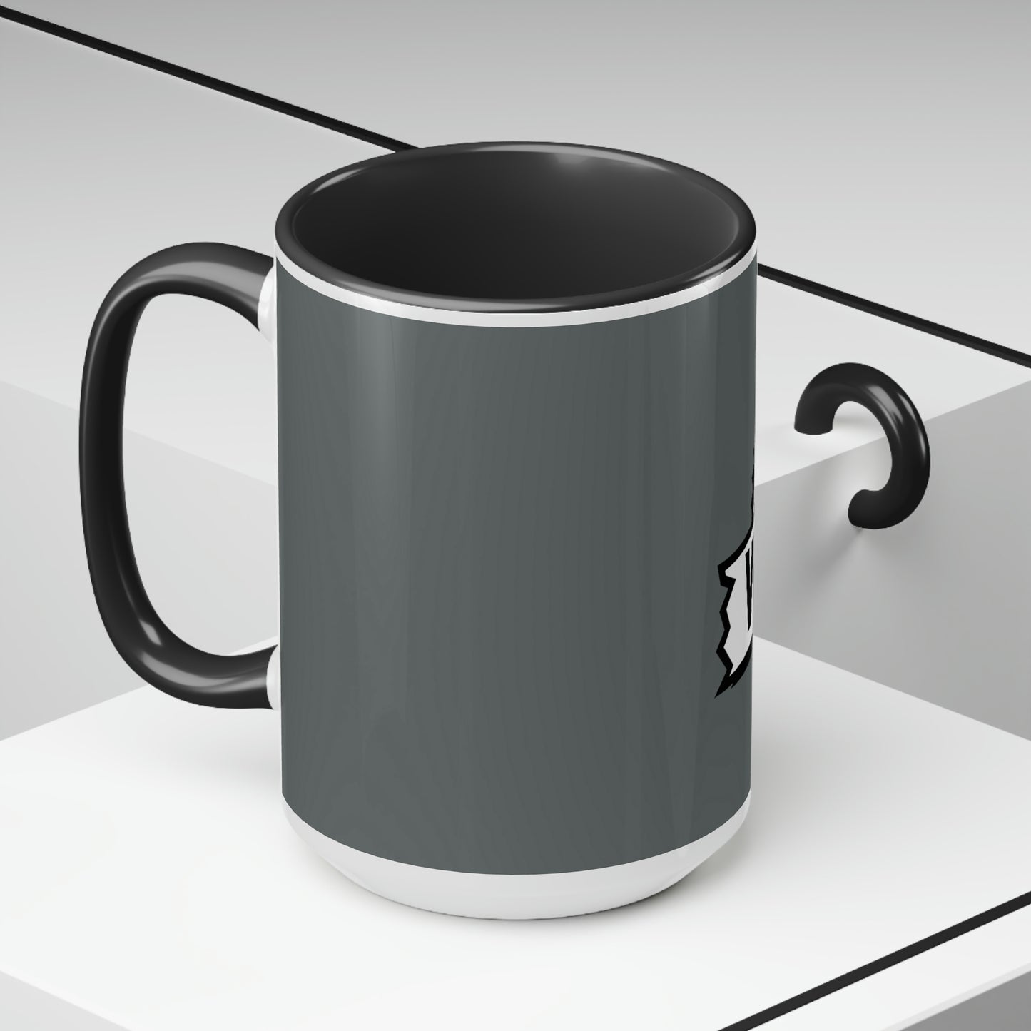 Two-Tone Coffee Mugs, 15oz